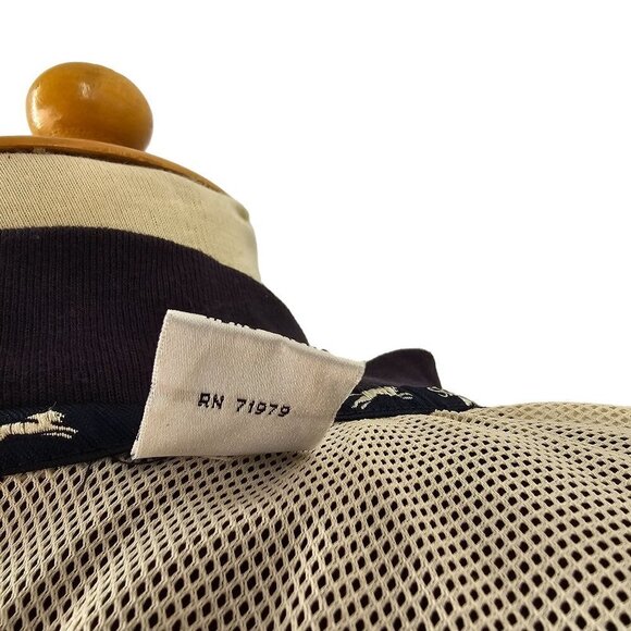 Slazenger Widgi Creek Golf Course 1/4 Button Windbreaker Jacket Mens XL Blue - Picture 9 of 12